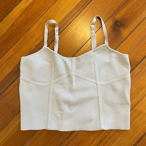 ZARA gray cropped tank top